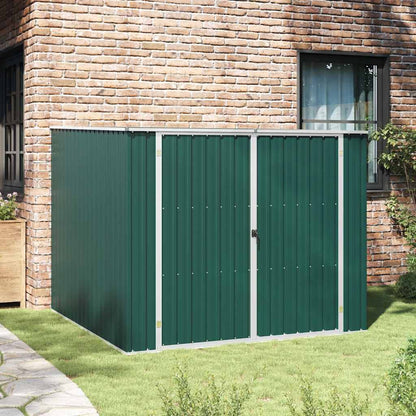 Garden Shed Green 195x198x159 cm Galvanised Steel