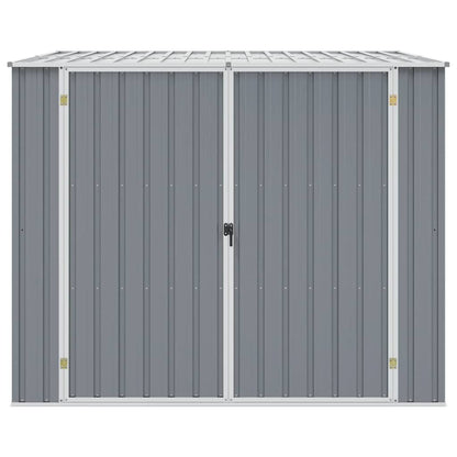Garden Shed Grey 195x198x159 cm Galvanised Steel