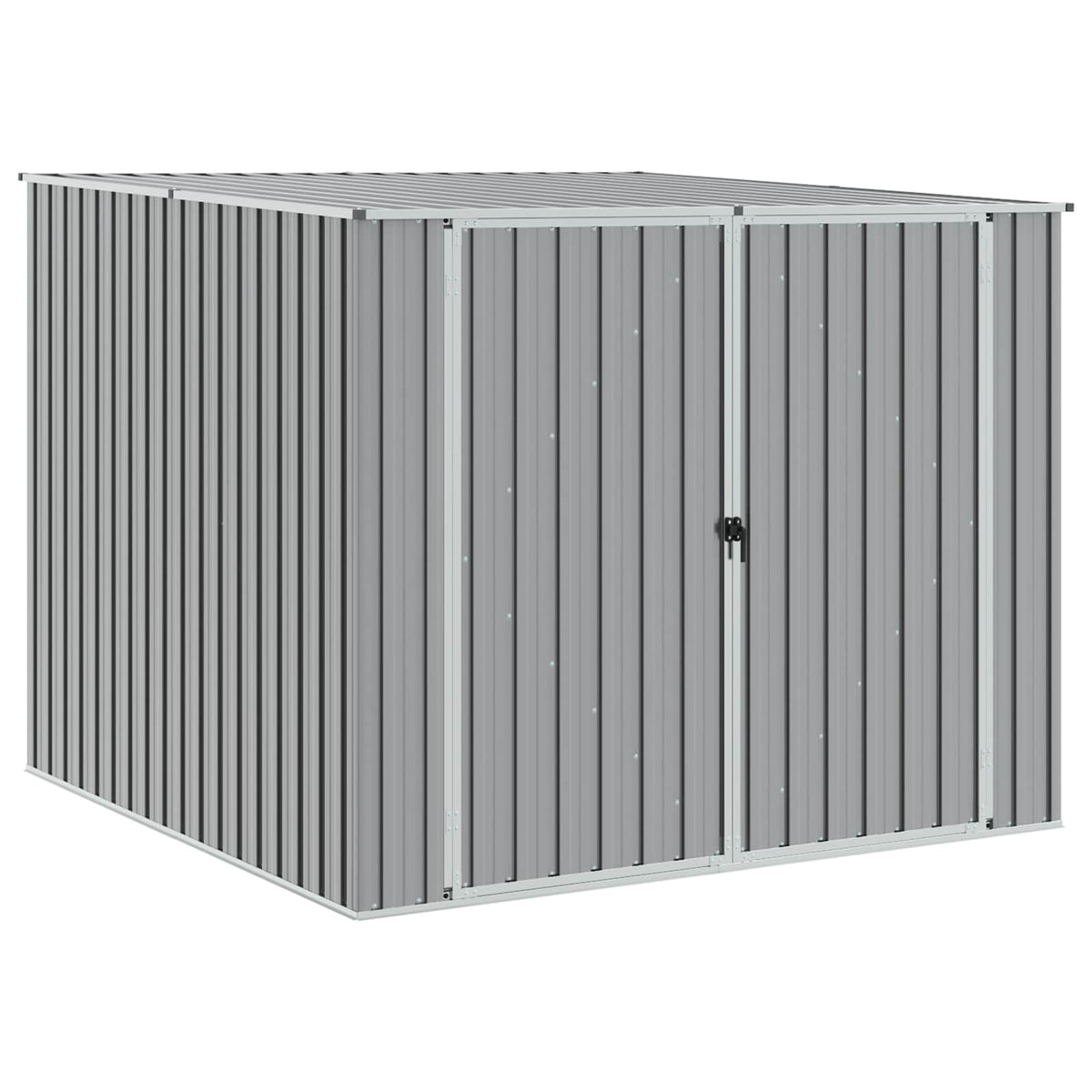 Garden Shed Grey 195x198x159 cm Galvanised Steel