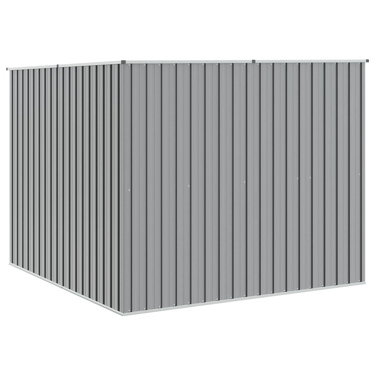 Garden Shed Grey 195x198x159 cm Galvanised Steel