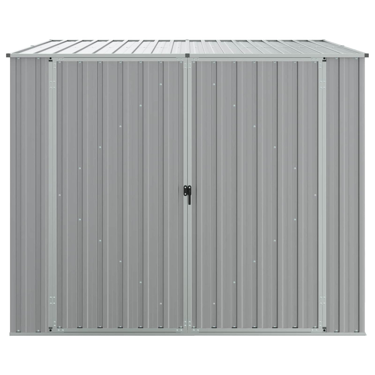 Garden Shed Grey 195x198x159 cm Galvanised Steel