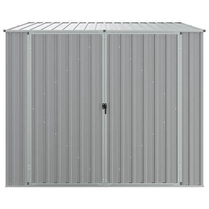 Garden Shed Grey 195x198x159 cm Galvanised Steel