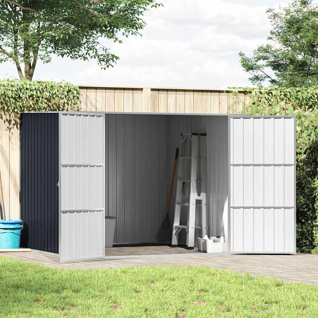 Garden Shed Anthracite 195x198x159 cm Galvanised Steel