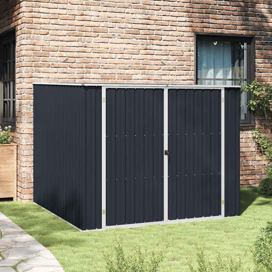 Garden Shed Anthracite 195x198x159 cm Galvanised Steel