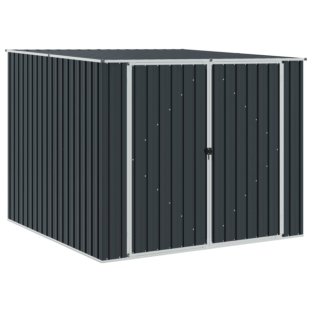 46255 vidaXL Garden Shed Anthracite 195x198x159 cm Galvanised Steel