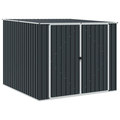 46255 vidaXL Garden Shed Anthracite 195x198x159 cm Galvanised Steel