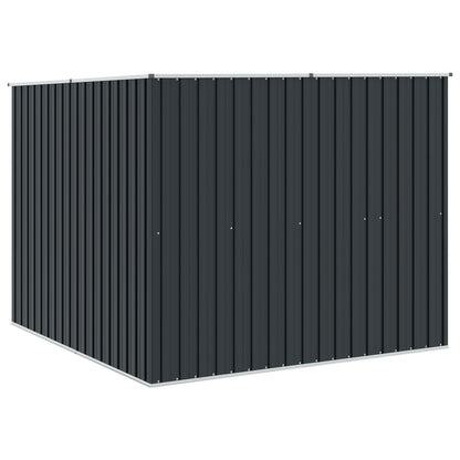 46255 vidaXL Garden Shed Anthracite 195x198x159 cm Galvanised Steel