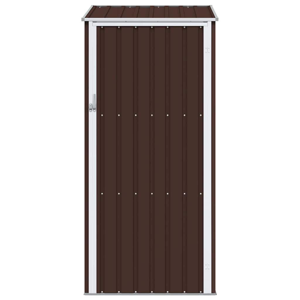 Garden Shed Brown 87x98x159 cm Galvanised Steel