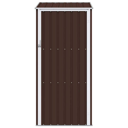 Garden Shed Brown 87x98x159 cm Galvanised Steel