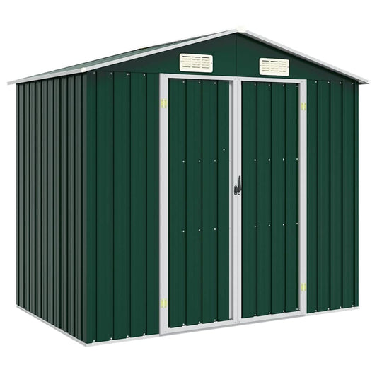 Garden Shed | Green | Galvanised steel | 205x129x183 cm | Durable