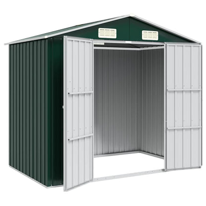 Garden Shed | Green | Galvanised steel | 205x129x183 cm | Durable