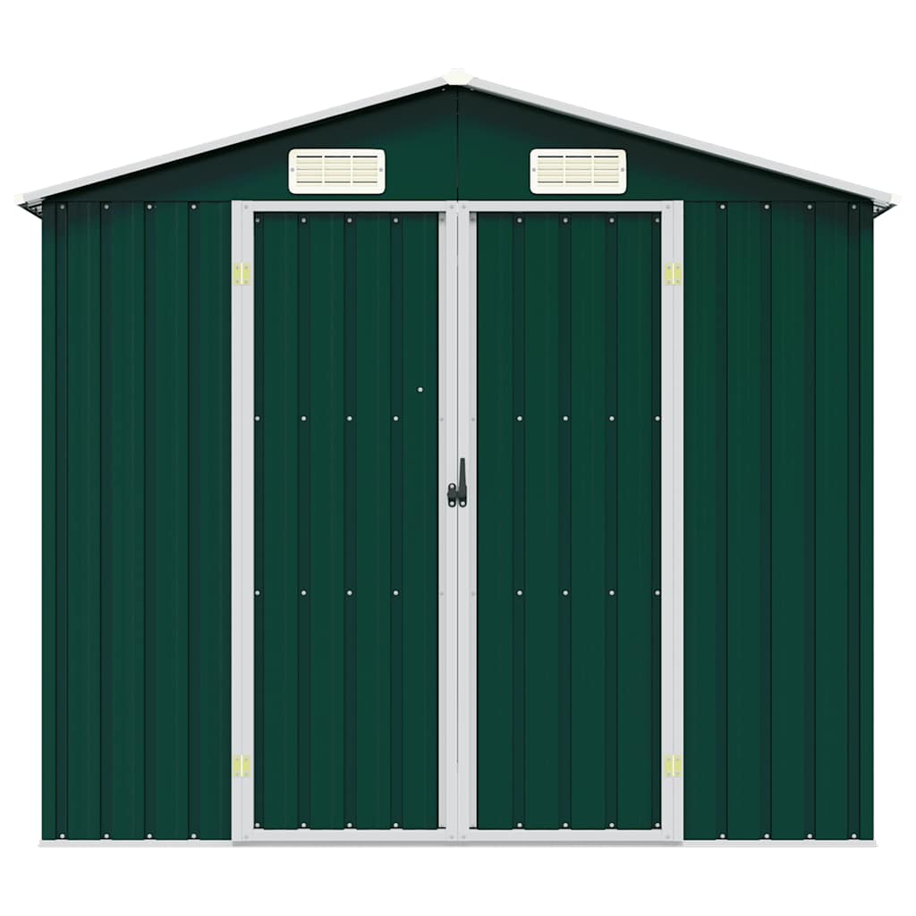 Garden Shed | Green | Galvanised steel | 205x129x183 cm | Durable