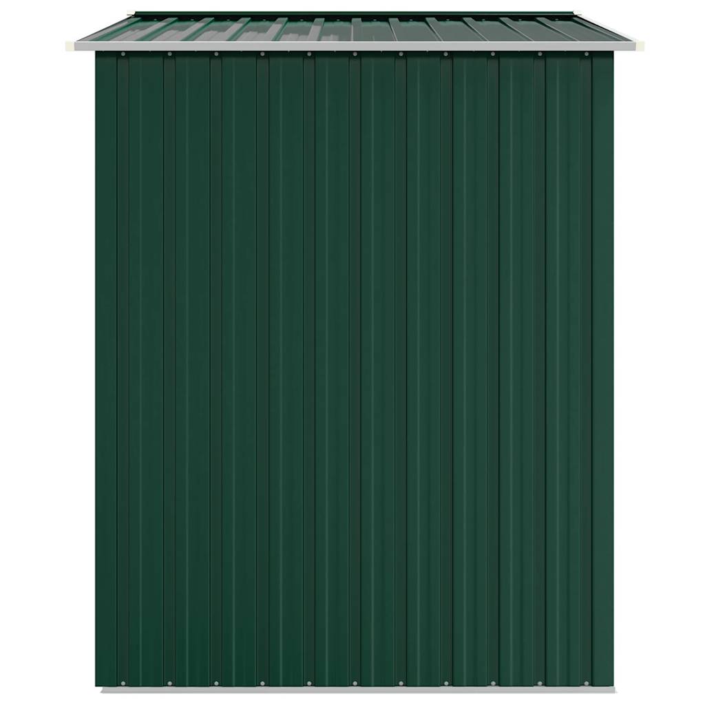 Garden Shed Green 205x129x183 cm Galvanised Steel