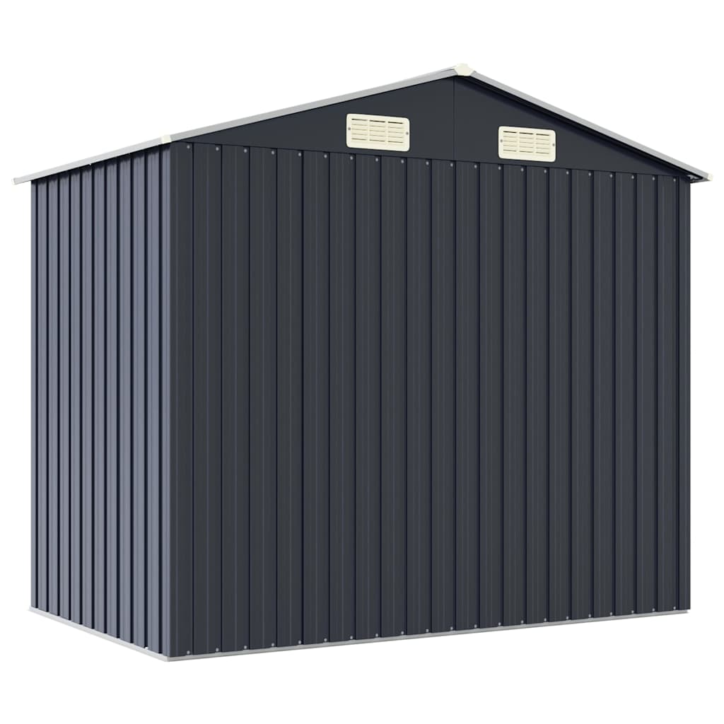 Garden Shed Anthracite 205x129x183 cm Galvanised Steel