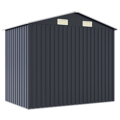 Garden Shed Anthracite 205x129x183 cm Galvanised Steel