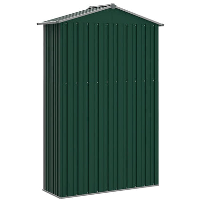 Garden Shed Green 116x45x175 cm Galvanised Steel