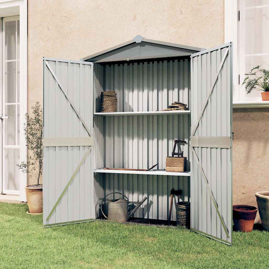 Garden Shed | Grey | Galvanised Steel and Plastic | Medium | Garden Shed