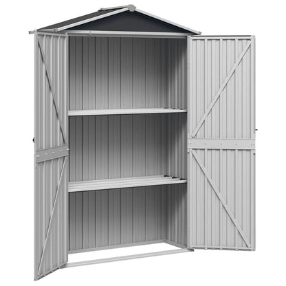 Garden Shed Anthracite 116x45x175 cm Galvanised Steel