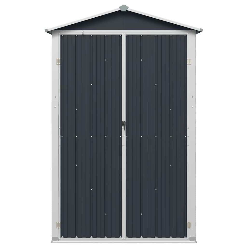 Garden Shed Anthracite 116x45x175 cm Galvanised Steel