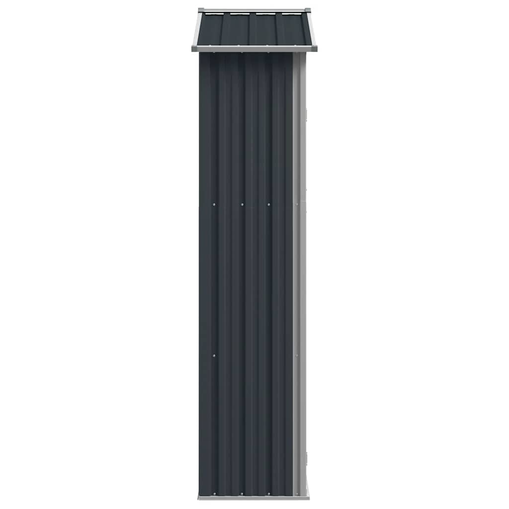 Garden Shed Anthracite 116x45x175 cm Galvanised Steel