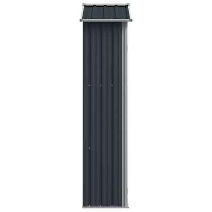 Garden Shed Anthracite 116x45x175 cm Galvanised Steel