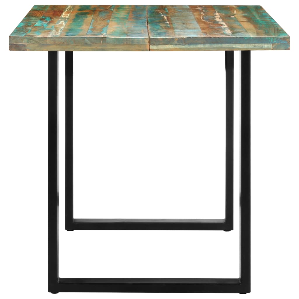 Dining Table 160x80x75 cm Solid Reclaimed Wood