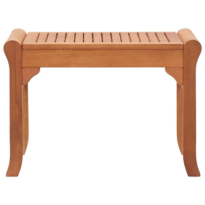 Bench | Natural Wood | Solid eucalyptus wood | 64 cm | Durable | Bench