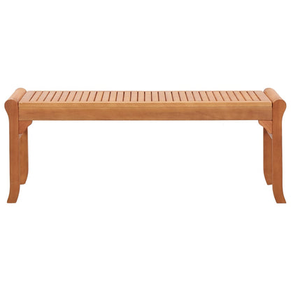 Bench | Natural Wood | Solid Eucalyptus Wood | 2-Seater | Durable