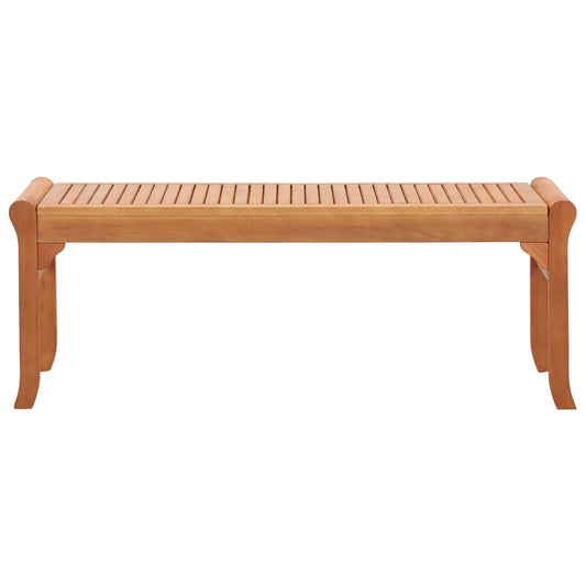 Bench | Natural Wood | Solid Eucalyptus Wood | 2-Seater | Durable