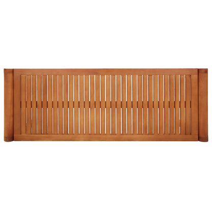 Bench | Natural Wood | Solid Eucalyptus Wood | 2-Seater | Durable