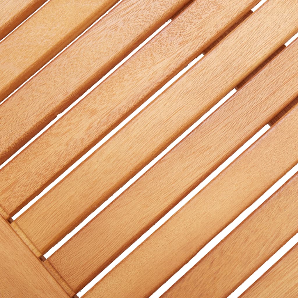 Bench | Natural Wood | Solid Eucalyptus Wood | 2-Seater | Durable