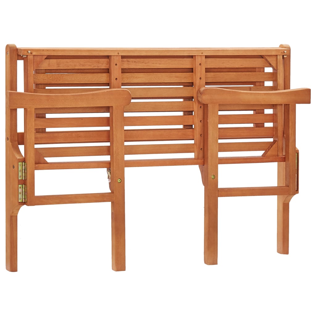 Foldable Bench | Natural | Solid eucalyptus wood | 120 cm |  Foldable