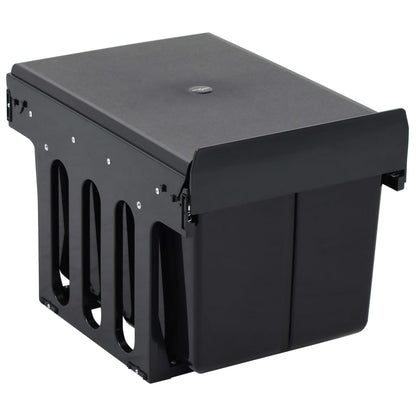 51179 vidaXL Kitchen Cupboard Pull-out Dustbin Soft-Close 36 L