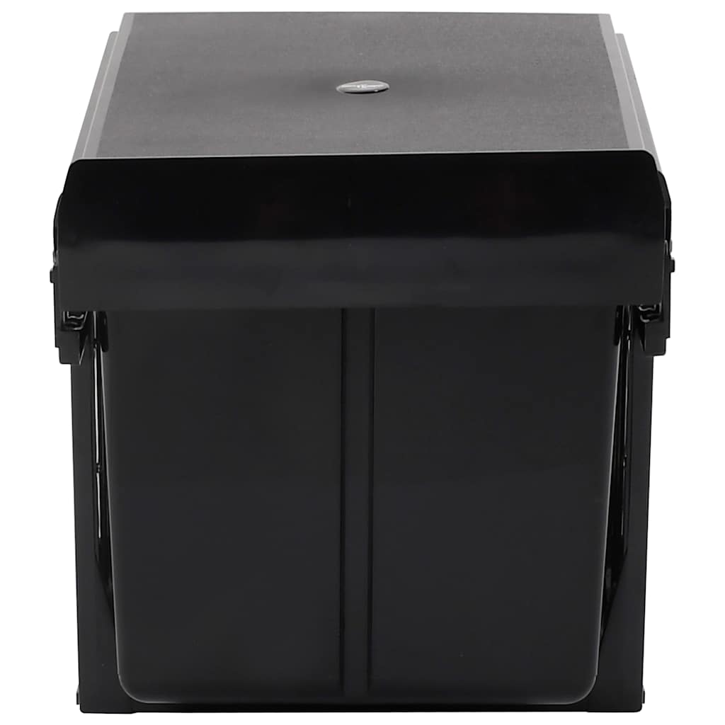 51179 vidaXL Kitchen Cupboard Pull-out Dustbin Soft-Close 36 L
