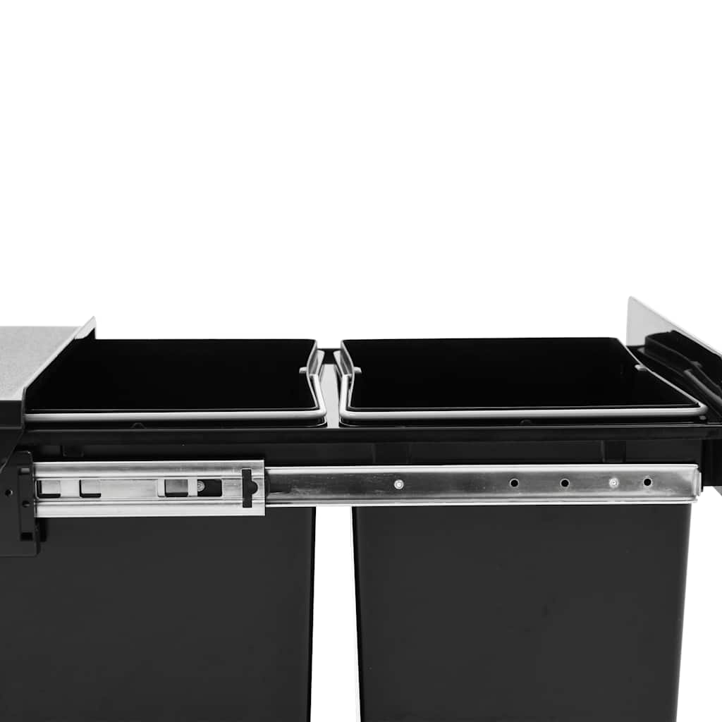 51179 vidaXL Kitchen Cupboard Pull-out Dustbin Soft-Close 36 L