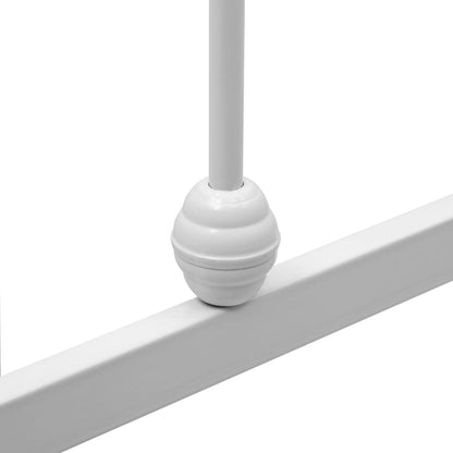 Bed Frame | White | Metal | Double | Heavy Weight Endurance | Bed Frame