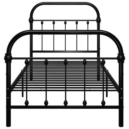 Bed Frame | Black | Metal | 100 cm x 200 cm | Tough | Bed Frame