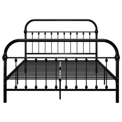 Bed Frame | Black | Metal | Double 120x200 cm | Tough | Bed Frame