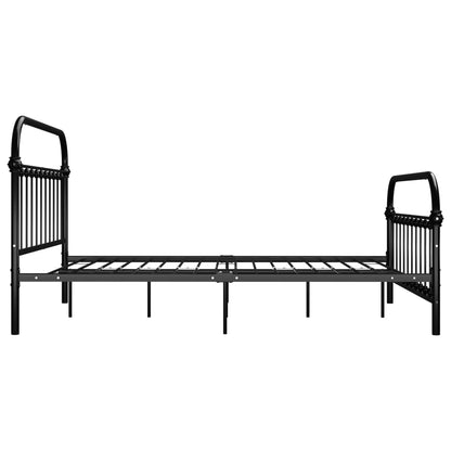 Bed Frame | Black | Metal | Double 120x200 cm | Tough | Bed Frame