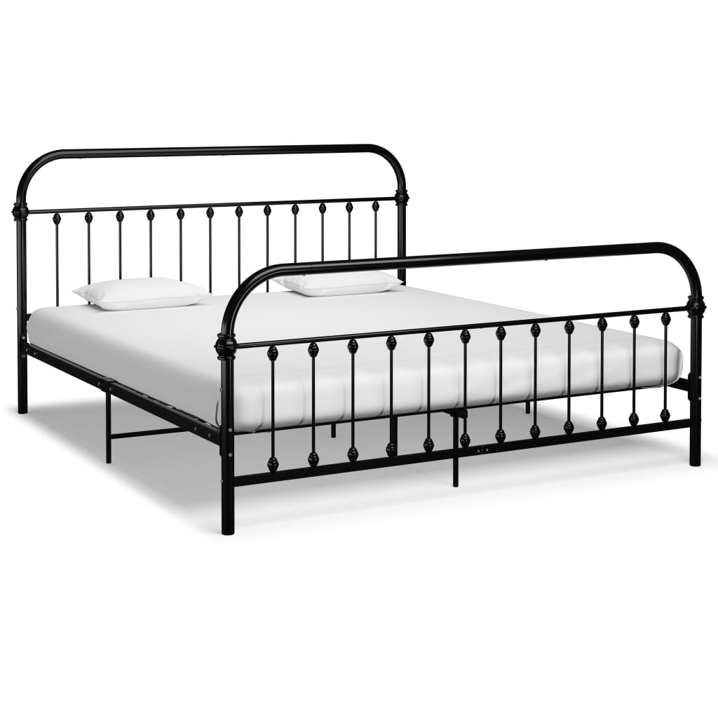 Bed Frame | Black | Metal | Super King | Classic/Traditional | Bed Frame