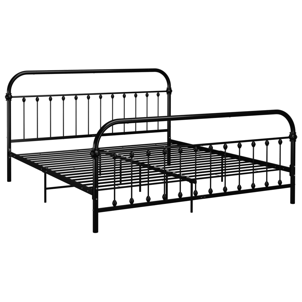 Bed Frame | Black | Metal | Super King | Classic/Traditional | Bed Frame
