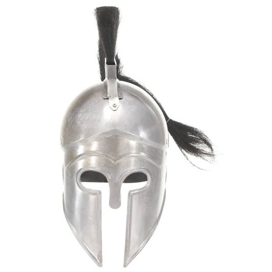 Greek Warrior Helmet Antique Replica LARP Silver Steel