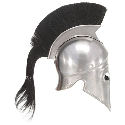Greek Warrior Helmet Antique Replica LARP Silver Steel