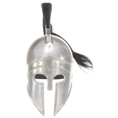 Greek Warrior Helmet Antique Replica LARP Silver Steel