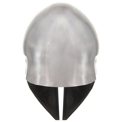 Greek Warrior Helmet Antique Replica LARP Silver Steel