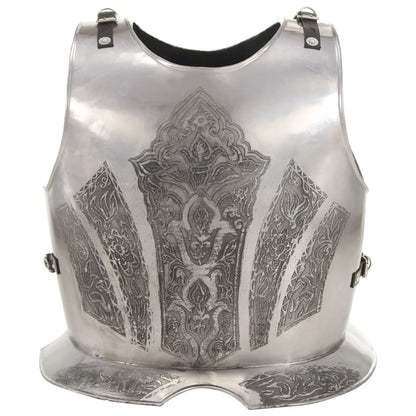 Medieval Knight Body Armour Cuirass Replica LARP Silver Steel