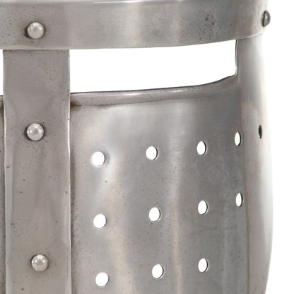 Medieval Knight Helmet Antique Replica LARP Silver Steel