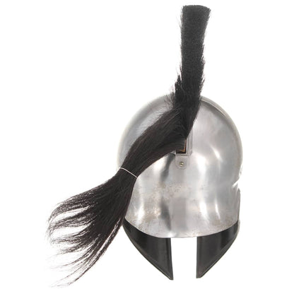 Greek Warrior Helmet Antique Replica LARP Silver Steel