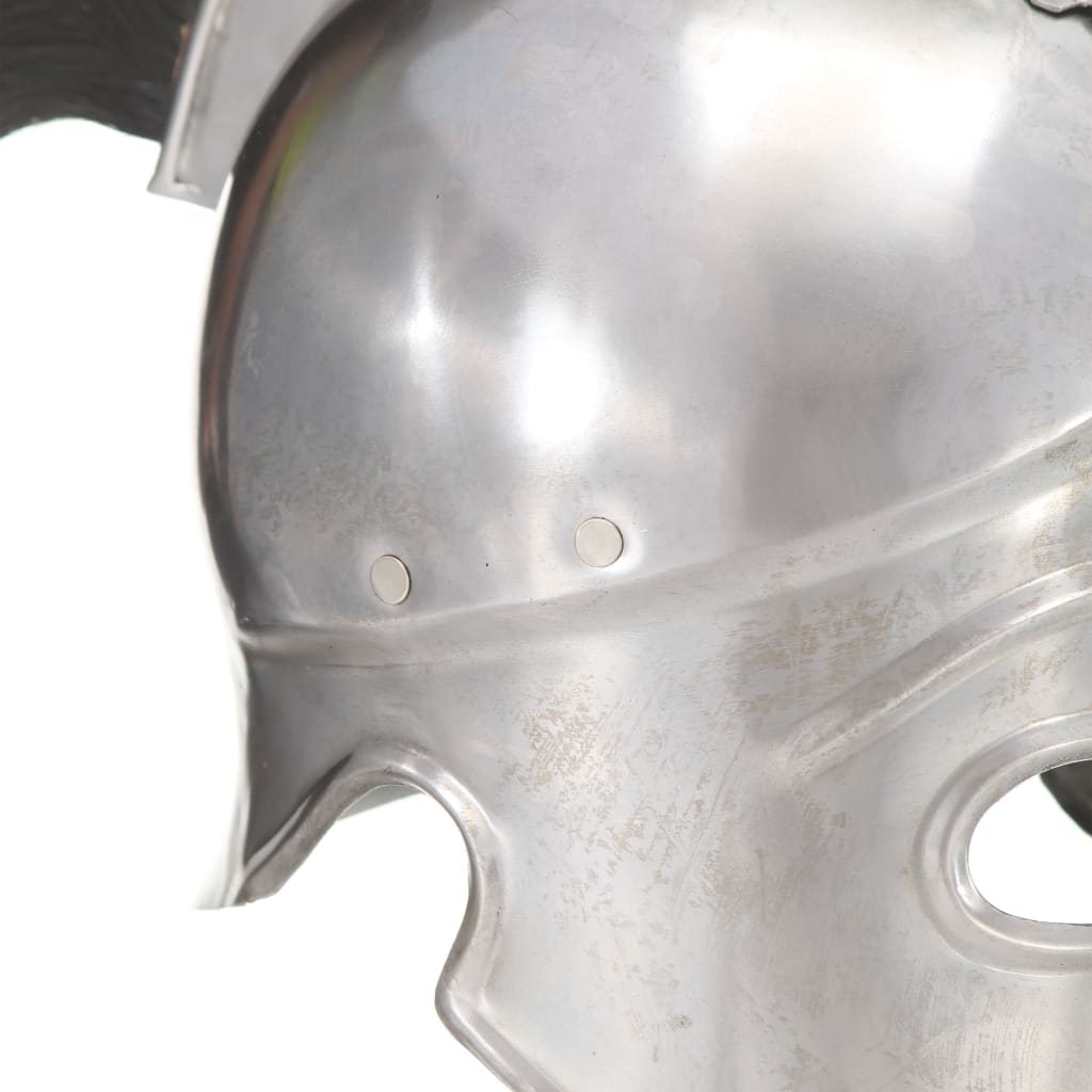 Greek Warrior Helmet Antique Replica LARP Silver Steel