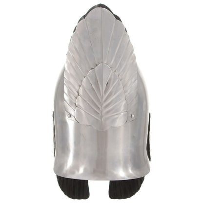 Fantasy Medieval Knight Helmet Replica LARP Silver Steel